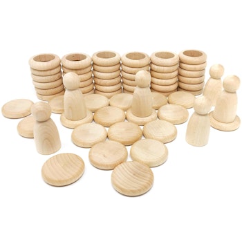 Nins®, Rings & Coins natur – 60 tlg. Set ab 18 Monaten