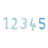 Grimms Zahlenstecker Set 1-5 blau