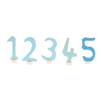 Grimms Zahlenstecker Set 1-5 blau