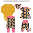 Vorschaubild Mitwachsende Krabbelhose Bündchen Alloverprint