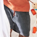 Vorschaubild Weiche Frottee Shorts schiefergrau