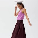 Vorschaubild Midi-Rock Damen salbei-grün