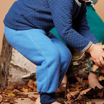 Weiche Hose Wollfleece blau