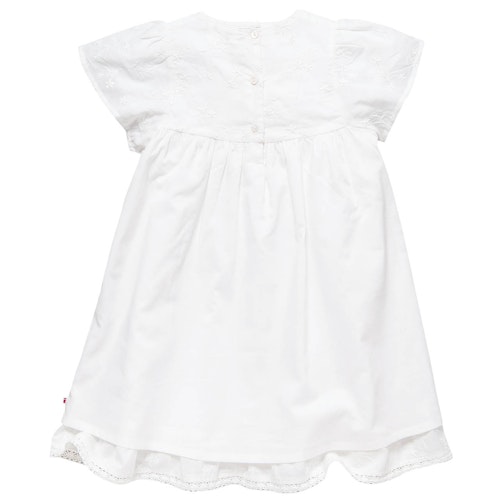 Edles gewebtes Kleid kurzarm