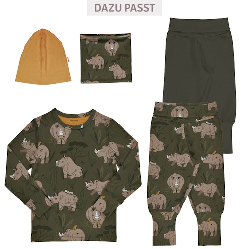 Weiches Langarmshirt Nashorn