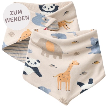 Wende Dreiecktuch Waldtiere sand