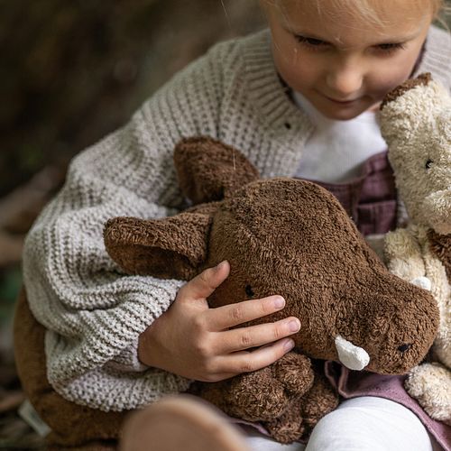 Kuscheltier Wildschwein groß mit Dinkelspelz Wärmekissen