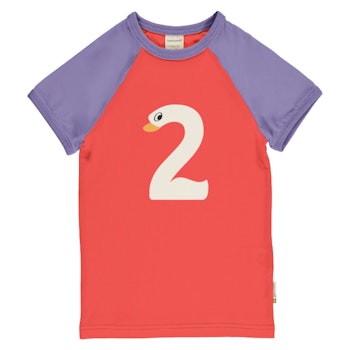 Raglanshirt kurzarm 2 Jahre Schwan