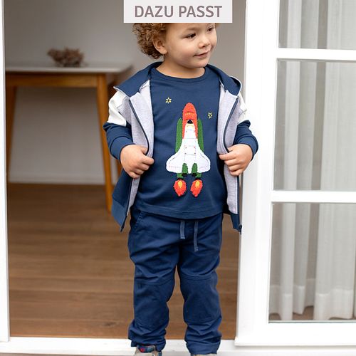 Sweatjacke Colourblock grün