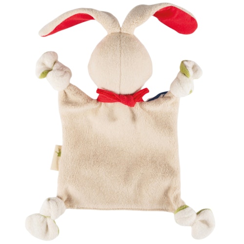 Bio Schmusetuch Hase mit Glückskleeblatt