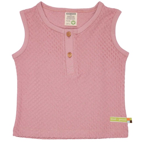 Weiches Frottee Top Pünktchen Design