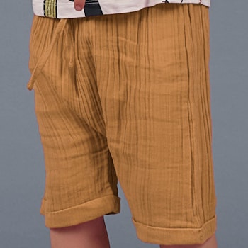 Musselin Shorts luftig karamell