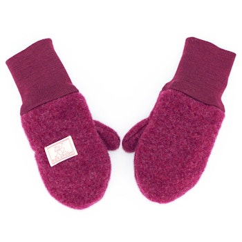 Fäustel mit Daumen Woll Fleece beere
