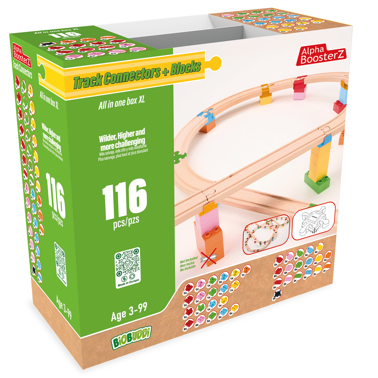 All in One Verbindungen + Schrägen + Brückenpfeiler 116 Tlg