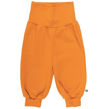Krabbelhose mit breitem Bund in karamell