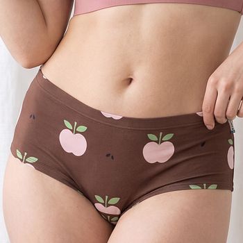 Damen Slip Apfel braun
