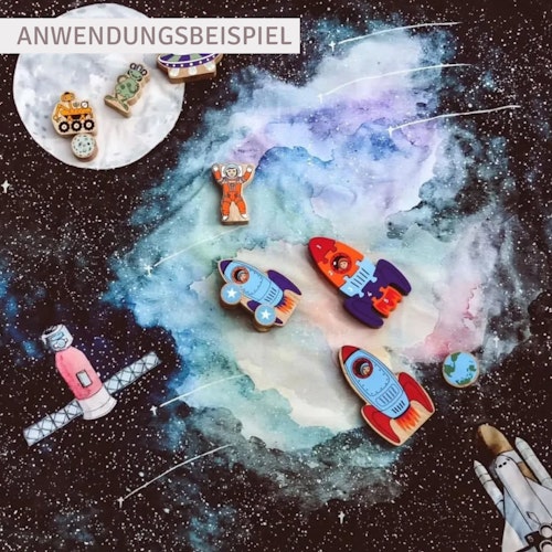 Spieltuch Bio-Baumwolle Mond 100 x 100 cm