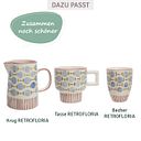 Vorschaubild Krug RETROFLORIA 500 ml blau zum stilvollen Servieren