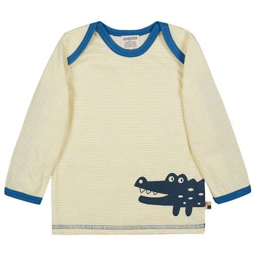 Leichtes Ringel Shirt langarm Tiermotiv