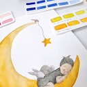 Vorschaubild Aquarellfarben im Starter Paket – 6 Farben