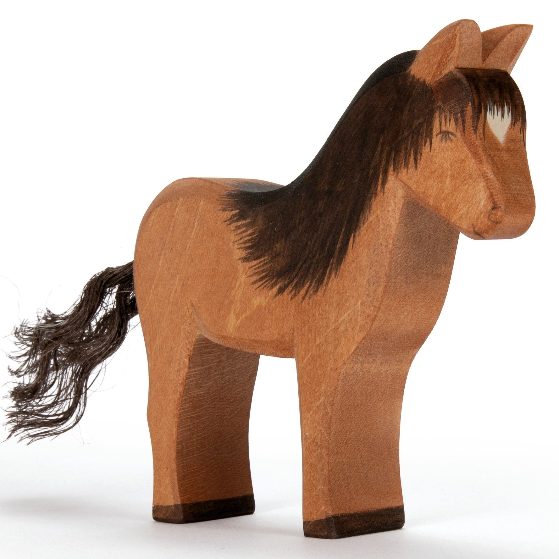 Islandpferd Hrókur Holzfigur 12 cm