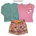 Vorschaubild Leichte Popeline Shorts Orchideendruck