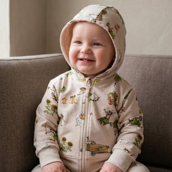 Sweatjacke Pettersson und Findus beige