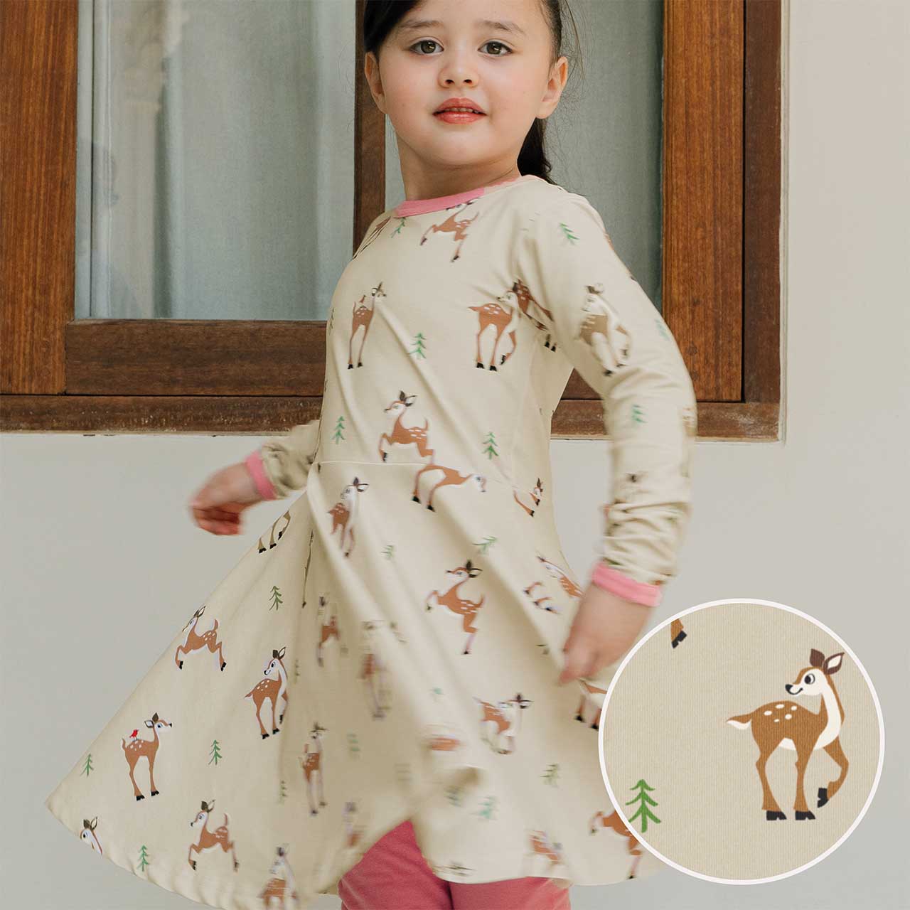 Flatterkleid langarm