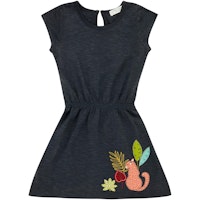 Leichtes Sommer Kleid Papageien