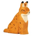 Vorschaubild Luchs sitzend Holzfigur 7 cm