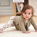 Vorschaubild Edle Krabbelhose Schleife Blumen