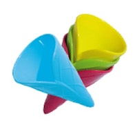 Sandspielzeug Eistüte 4 Stück geschwungen