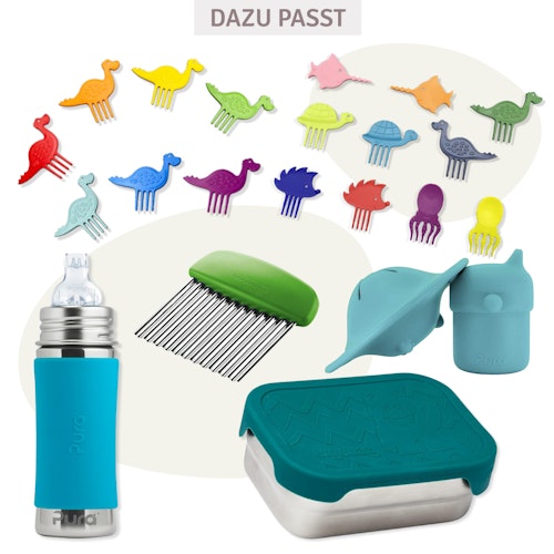 Rooaar! 7er Set Dino Piekser für Snacks