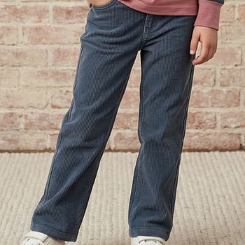 Schlichte Cordhose blau