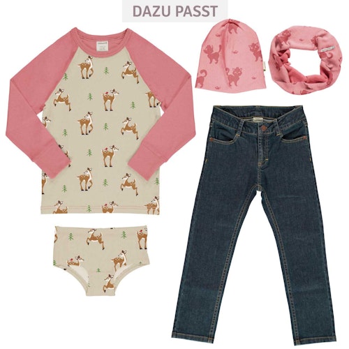 Raglanshirt langarm Rehe