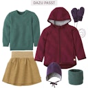 Vorschaubild Warmer Woll Rock mit Strickbund