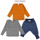 Vorschaubild Babyhose Wollplüsch breite Bündchen