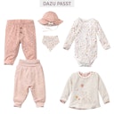 Vorschaubild Wende Dreiecktuch Gänseblümchen rosa-beige