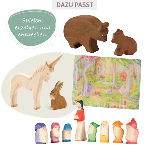 Spieltuch Seide Märchen Suchbild 53 x 74 cm