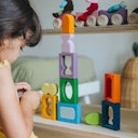 Vorschaubild Bauspiel Fenster bunt 18,6 x 26,6 cm