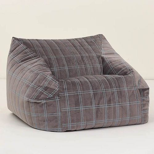 Sessel Sitzsack für Kinder grau-blau - 72 x 75 x 42 cm