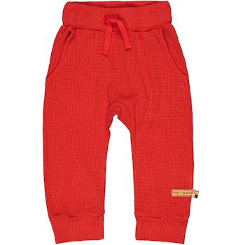 Weiche Sommerhose Waffelstruktur in rot