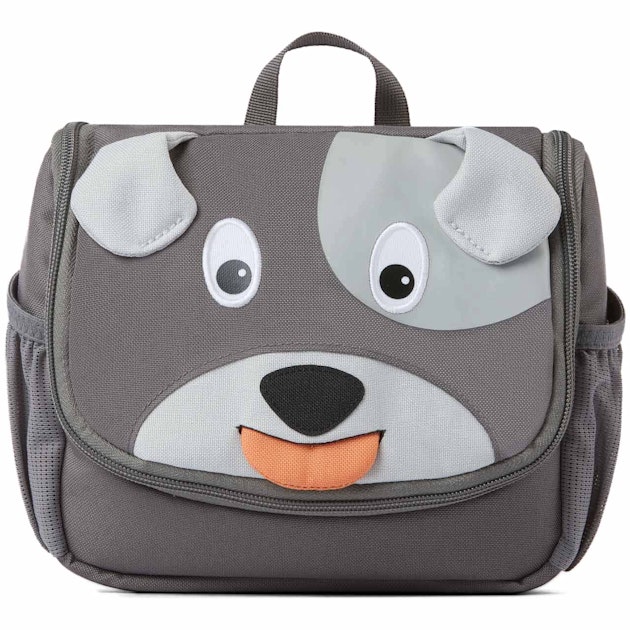 Affenzahn Kulturbeutel Hund grau mit Ziehzunge online kaufen