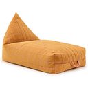 Vorschaubild Samt Sitzsack für Kinder gelb-rosa - 119 x 52 x 70 cm