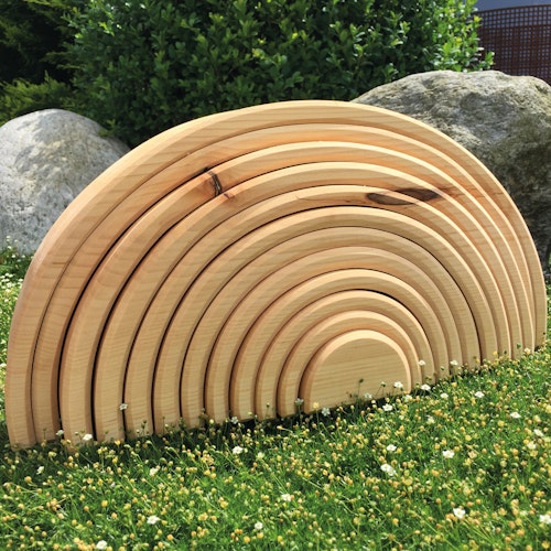 Großes Bogenspiel natur 36,5 cm, 12-teilig