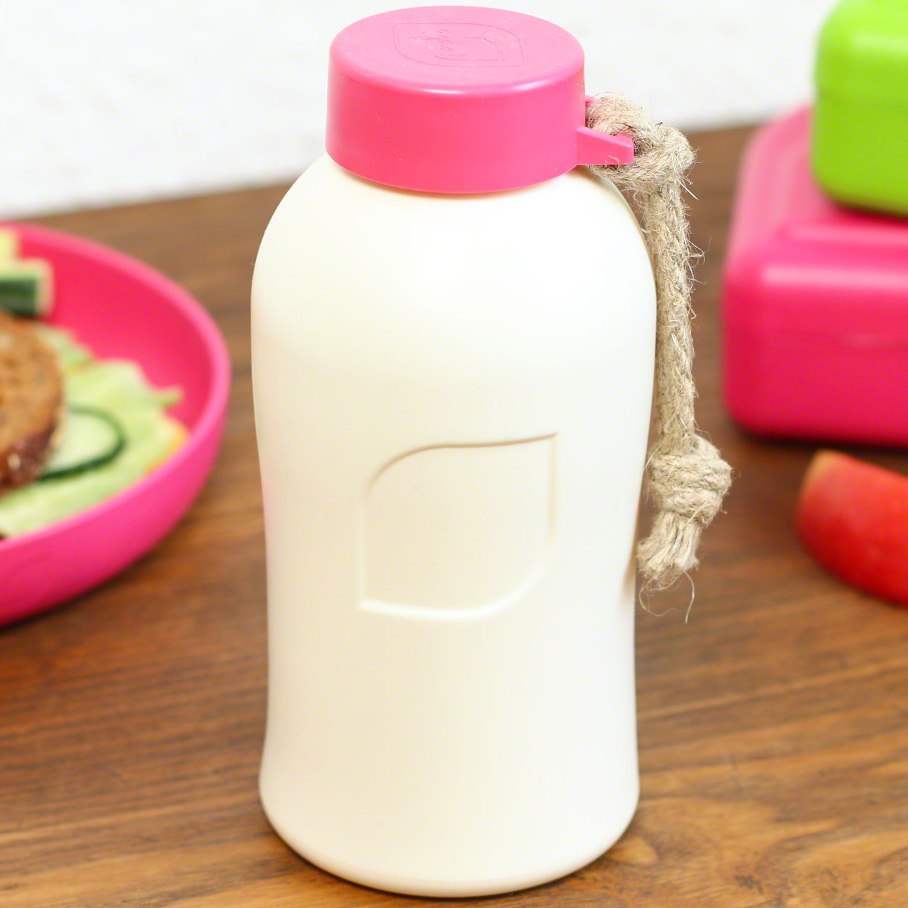 Trinkflasche auslaufsicher & melanienfrei – 400 ml  pink