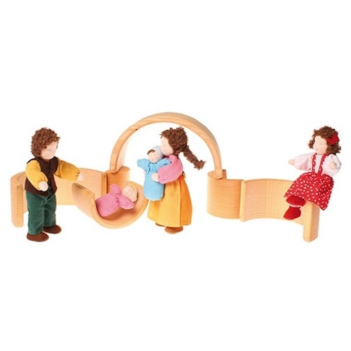 Mittlerer Steckbogen natur 17 cm - 6 Teile