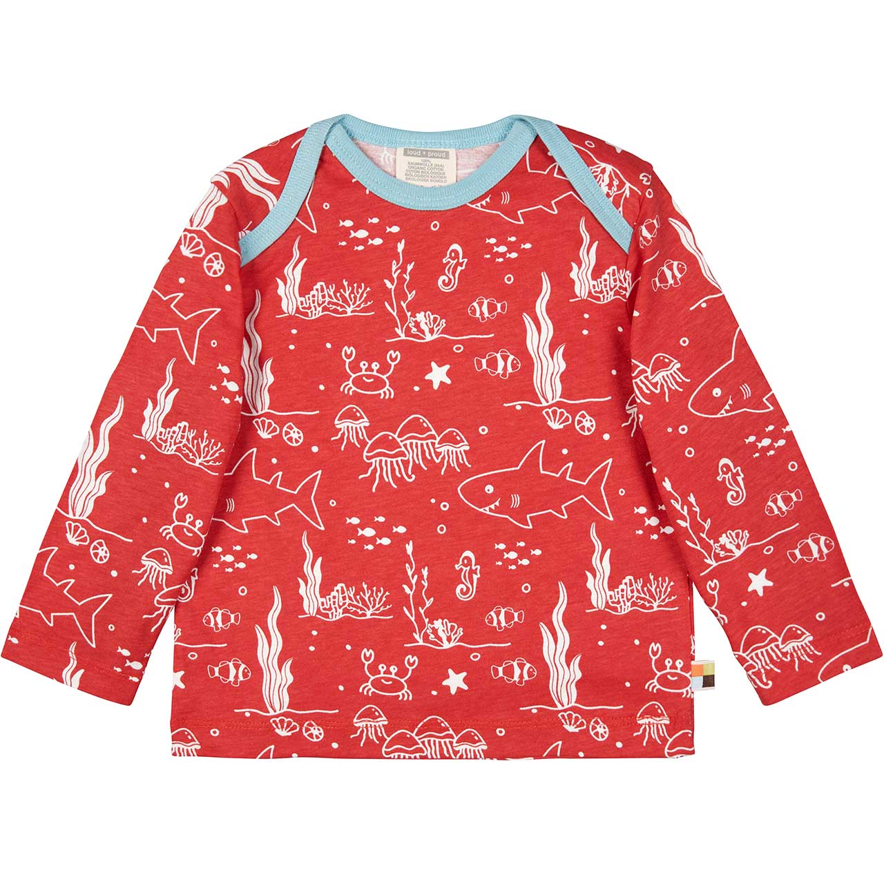 Leichtes Shirt langarm Meereswelt