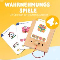 Kartensatz Wahrnehmungsspiele ab 4 Jahren (ohne Lochkasten)