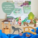 Vorschaubild Hirte stehend mit Stab - Krippenfigur aus Holz 10,5 cm